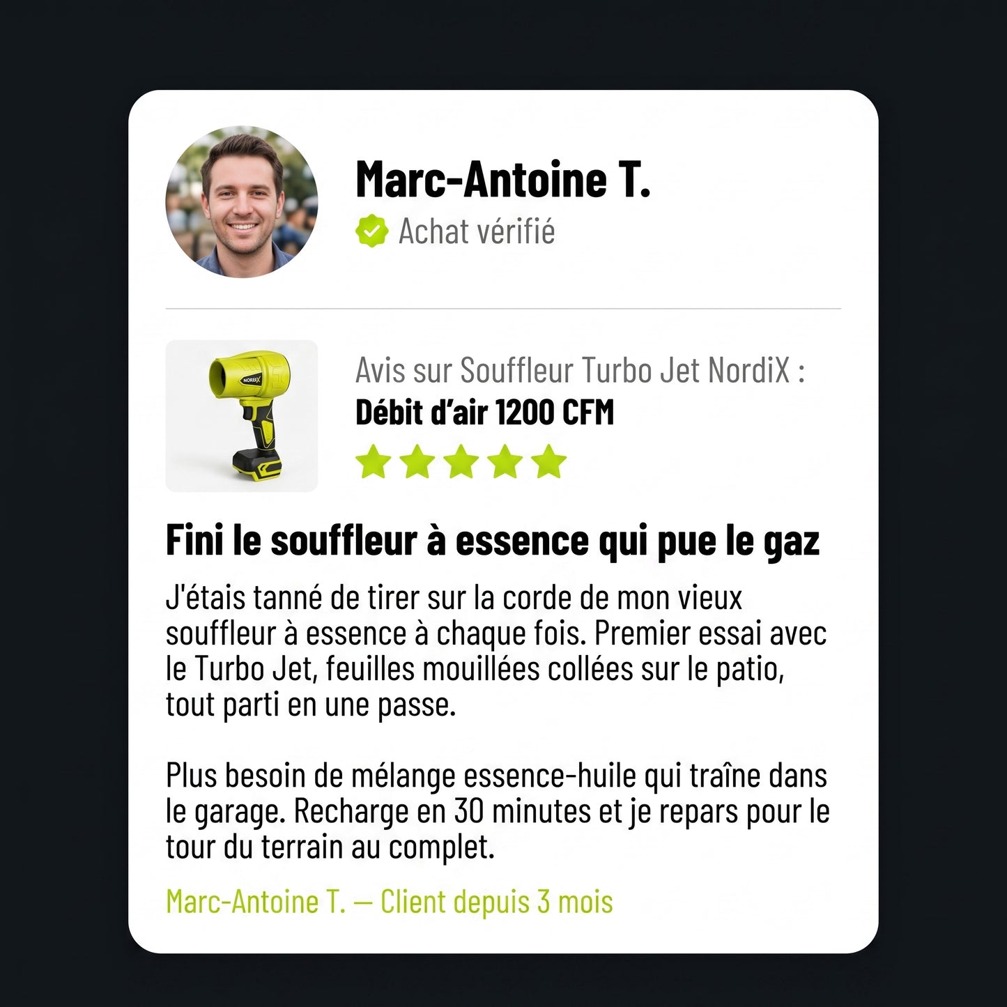 Souffleur Turbo Jet Sans Fil
