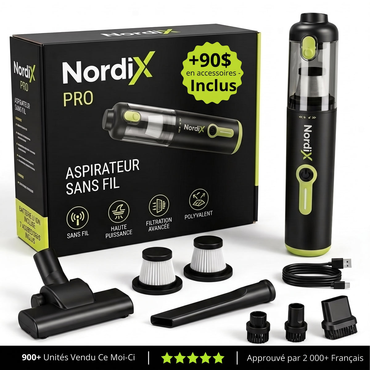 Aspirateur Sans-Fil NordiX