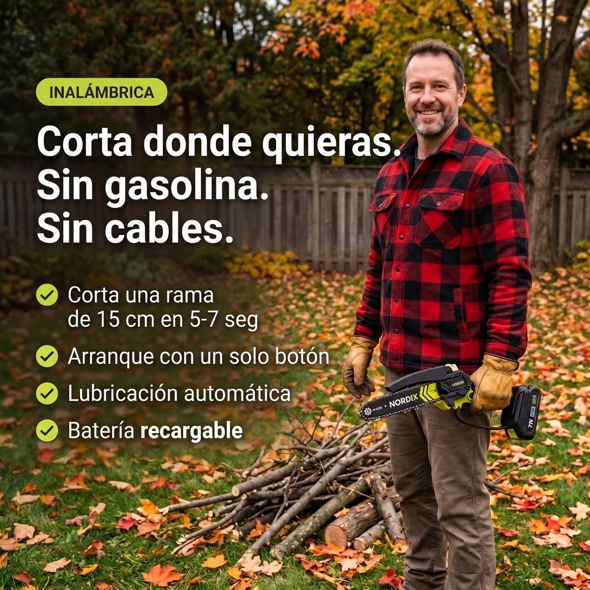 Corta donde quieras, sin gasolina, sin cables