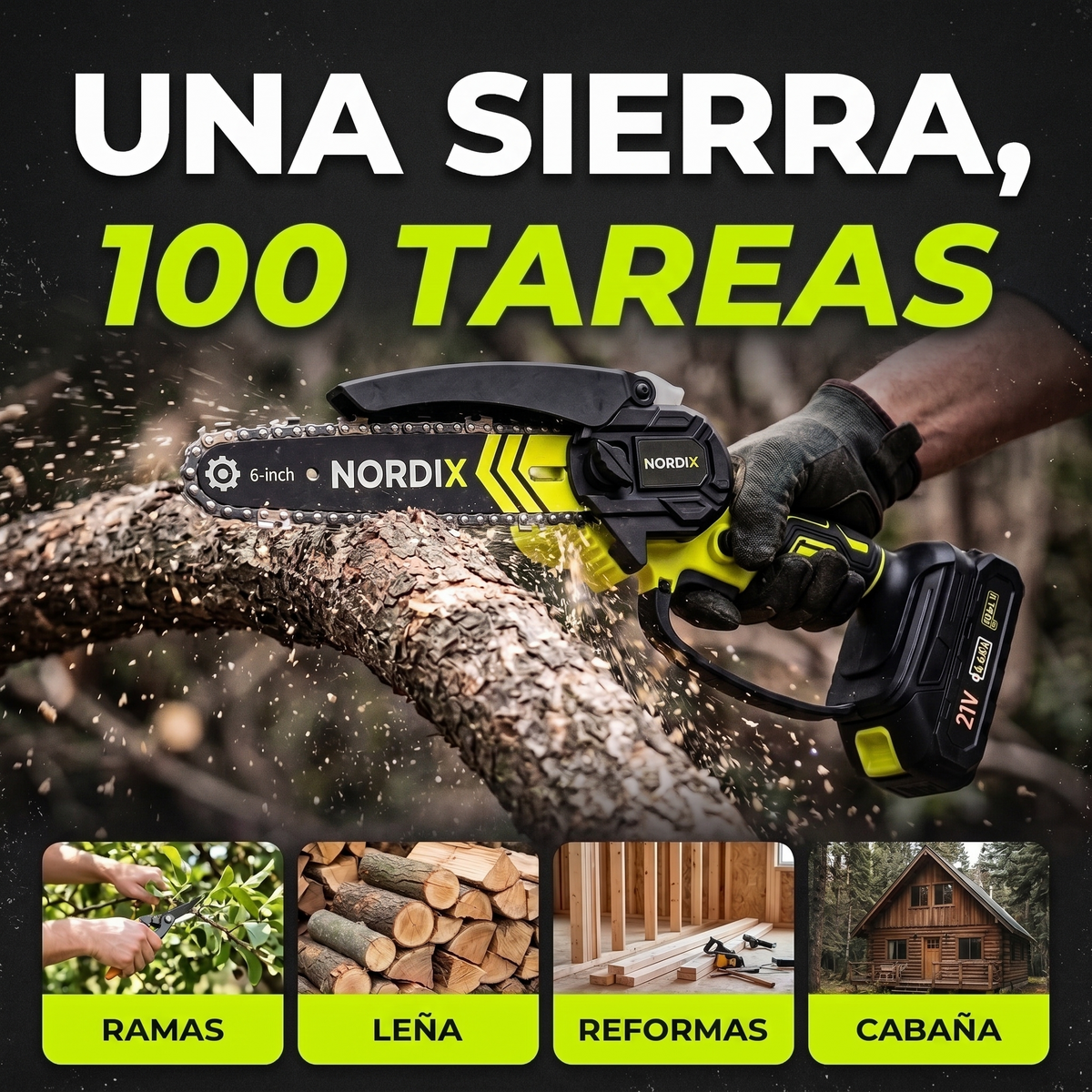 Una sierra, 100 tareas