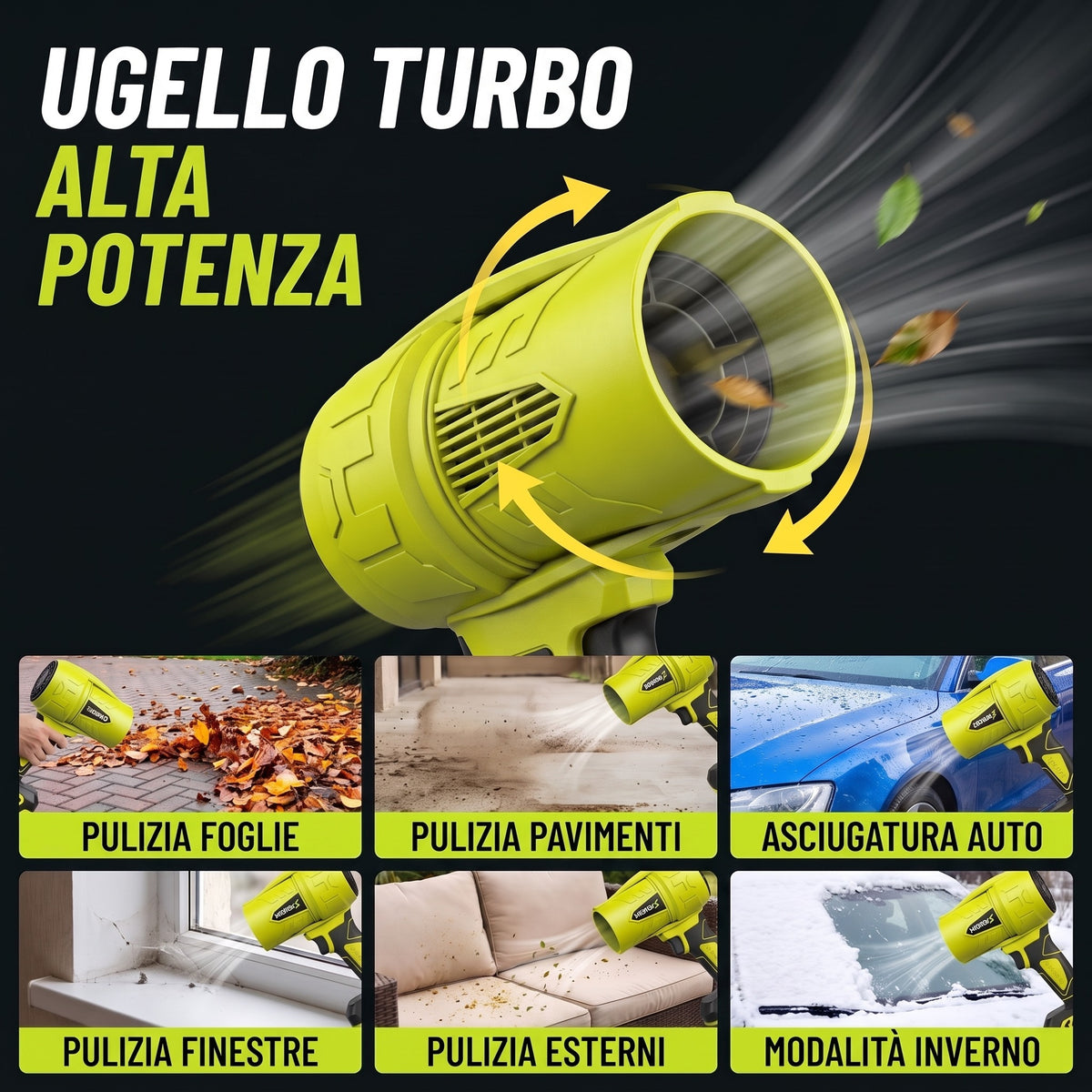 Soffiatore Turbo Jet Senza Fili NordiX